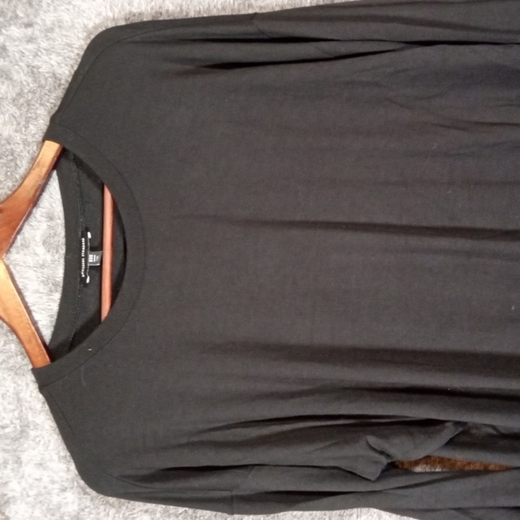 Universal Standard Black Jersey Black Top Slinky Long Sleeve Womens 3Xs - Picture 2 of 10